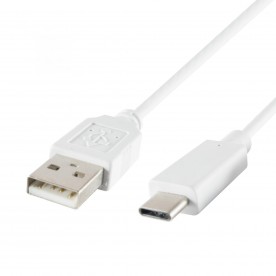 Cablu de incarcare USB-C, 1 m, alb - USBC 1